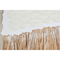 Toile Home ESPRIT Blanc Naturel Boho 82 x 4,5 x 82 cm (2 Unités)