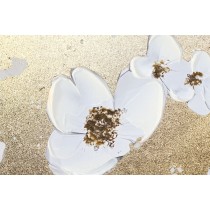 Leinwand Home ESPRIT Braun Grau Gold Baum Moderne (2 Stück)