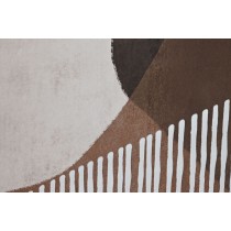 Toile Home ESPRIT Blanc Beige Terre cuite Abstrait 82,6 x 4,3 x 122,6 cm (2 Unités)