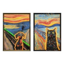 Bild mit LED Home ESPRIT Moderne tiere 53 X 3,7 X 73 CM (2 Stück)