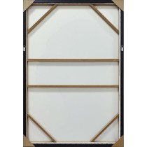 Canvas Home ESPRIT Black Golden 83 x 4 x 123 cm (2 Units)