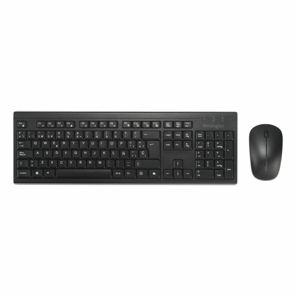 Tastatur mit Maus Kensington K75560ES Schwarz Spanisch QWERTY