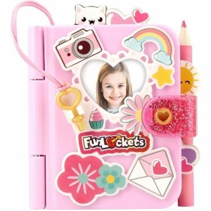 Diary with accessories Funlockets Mini Pink