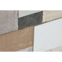 Toile Home ESPRIT Blanc Beige Abstrait Urbaine 150 x 3 x 50 cm (2 Unités)