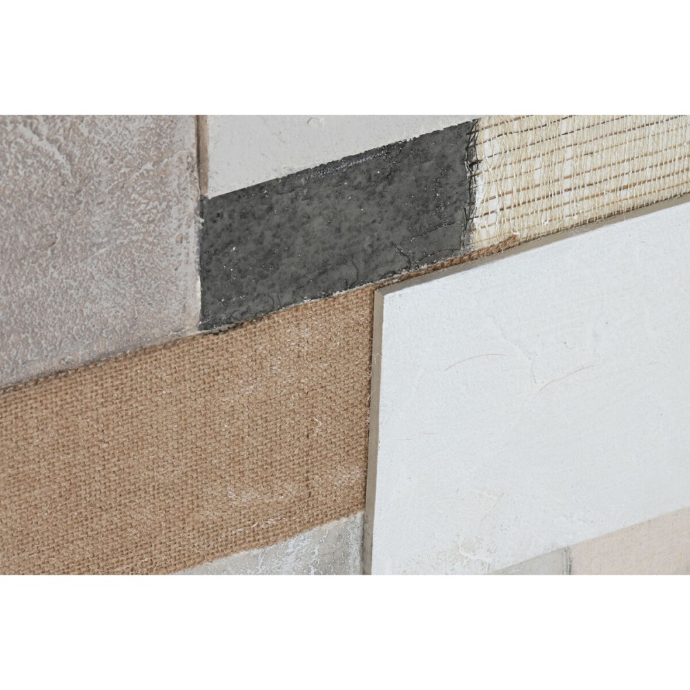 Leinwand Home ESPRIT Weiß Beige abstrakt Urban 150 x 3 x 50 cm (2 Stück)