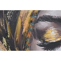 Leinwand Home ESPRIT Braun Gold Kolonial Afrikanerin 90 x 3 x 120 cm (2 Stück)
