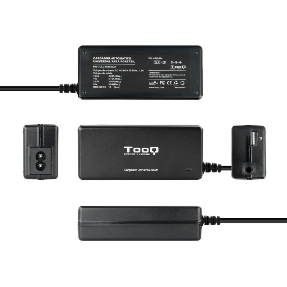 Chargeur d'ordinateur portable TooQ TQLC-65BS02AT 65 W