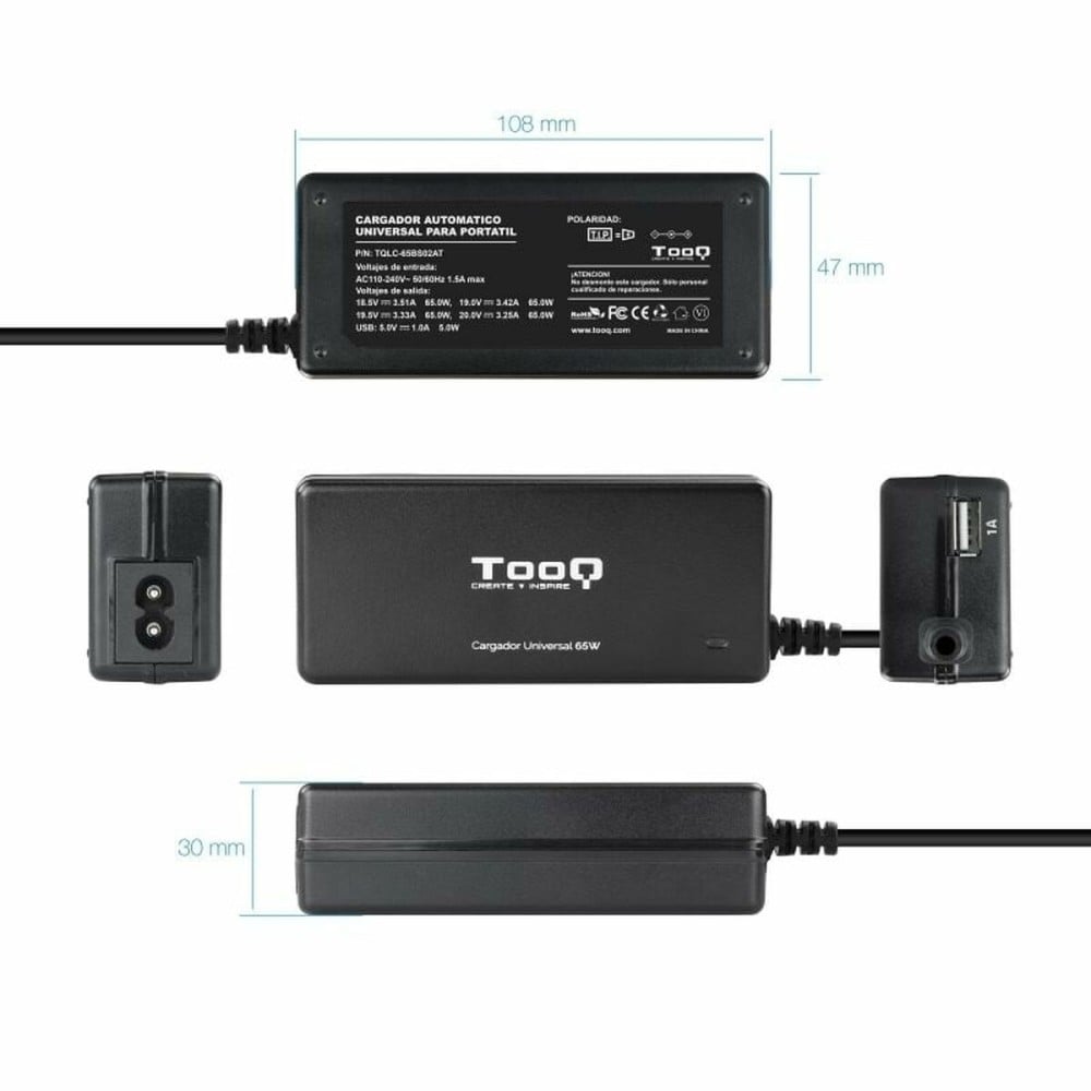 Laptop Charger TooQ TQLC-65BS02AT 65 W
