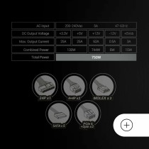 Power supply Mars Gaming MPB750SIW