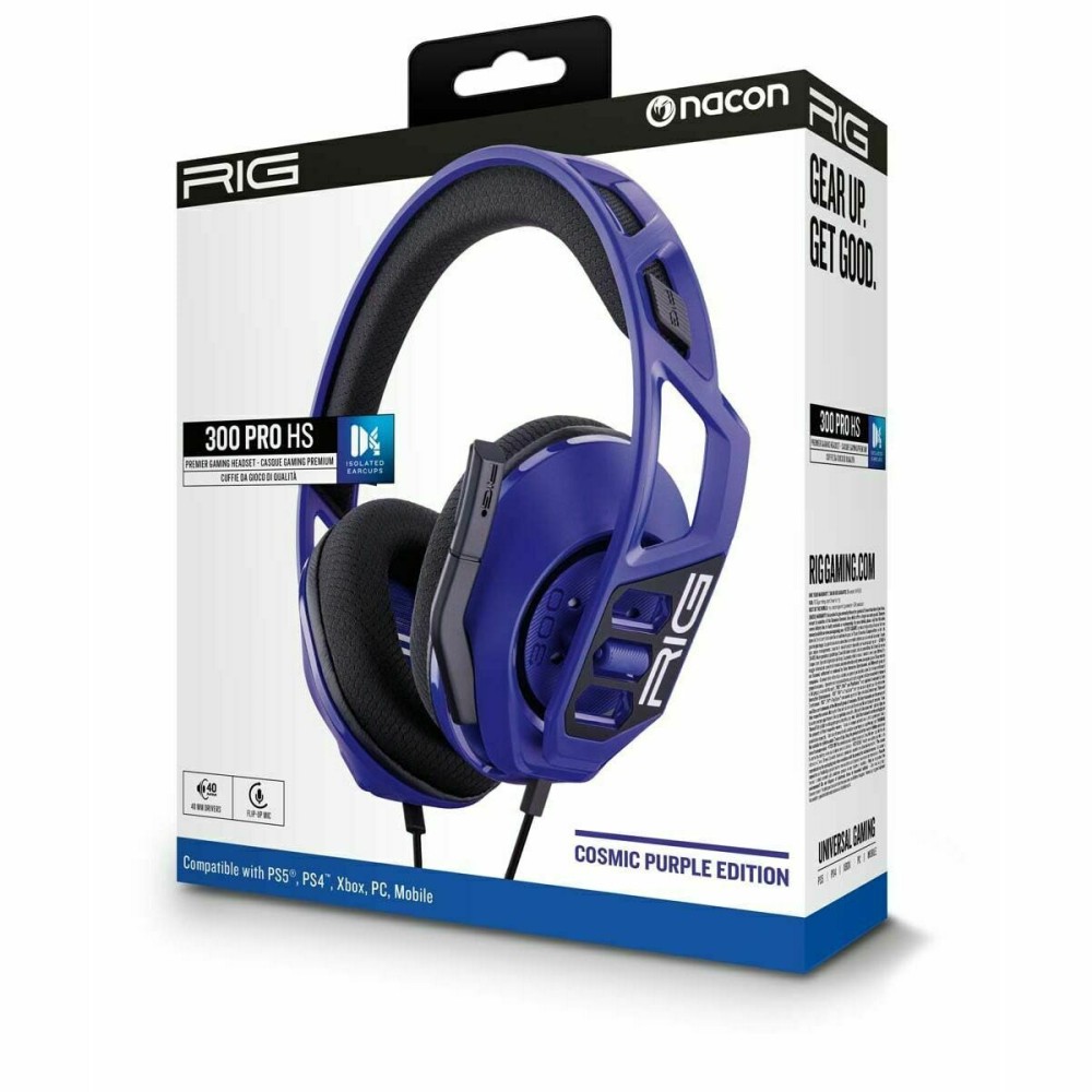 Gaming Headset mit Mikrofon Rig Gaming RIG300PROHSCOSM Lila Purpur