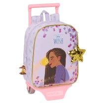 School Rucksack with Wheels Wish Lilac 22 x 27 x 10 cm