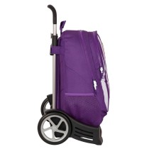 Cartable à roulettes Real Valladolid C.F. Violet 32 x 44 x 16 cm