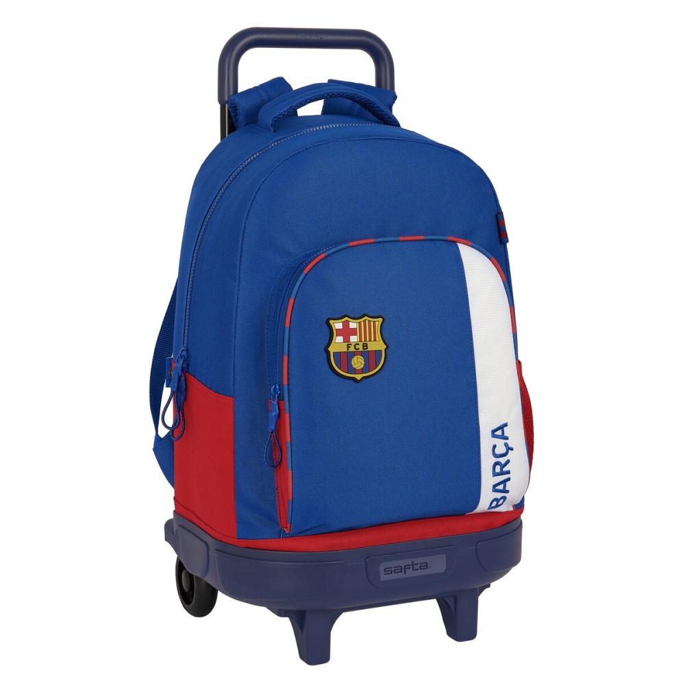 Schulrucksack mit Rädern F.C. Barcelona Blau Granatrot 33 X 45 X 22 cm