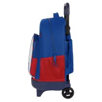 Schulrucksack mit Rädern F.C. Barcelona Blau Granatrot 33 X 45 X 22 cm