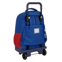 Cartable à roulettes F.C. Barcelona Bleu Bordeaux 33 X 45 X 22 cm