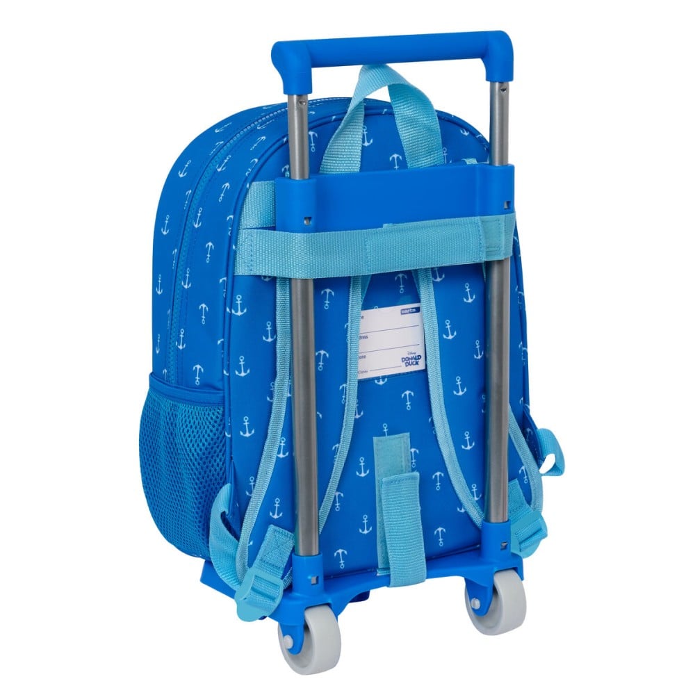 School Rucksack with Wheels Donald Blue 26 x 34 x 11 cm