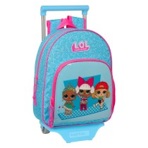 School Rucksack with Wheels LOL Surprise! Divas Blue 28 x 34 x 10 cm