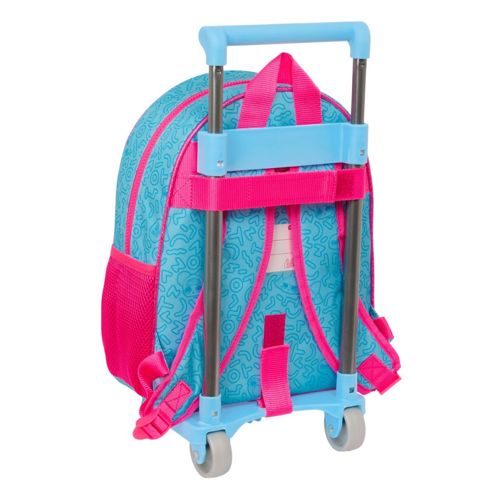 School Rucksack with Wheels LOL Surprise! Divas Blue 28 x 34 x 10 cm