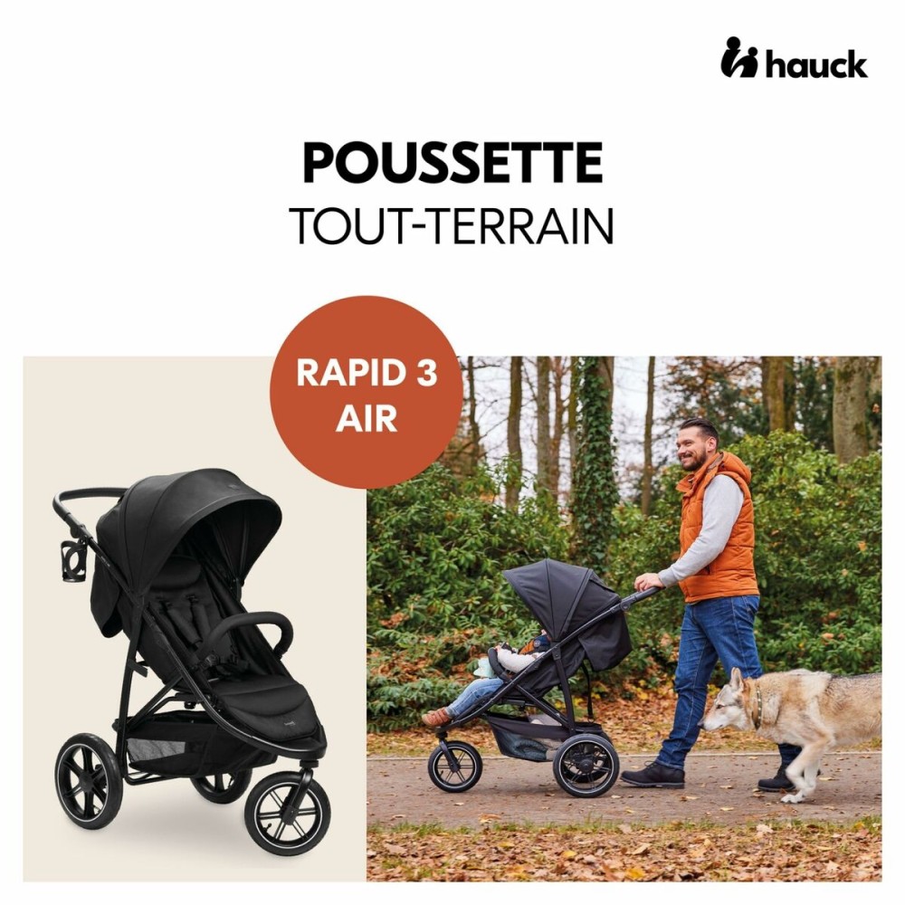 Poussette pour bébé Hauck Noir