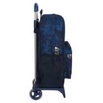 School Rucksack with Wheels Batman Legendary Navy Blue 30 x 43 x 14 cm