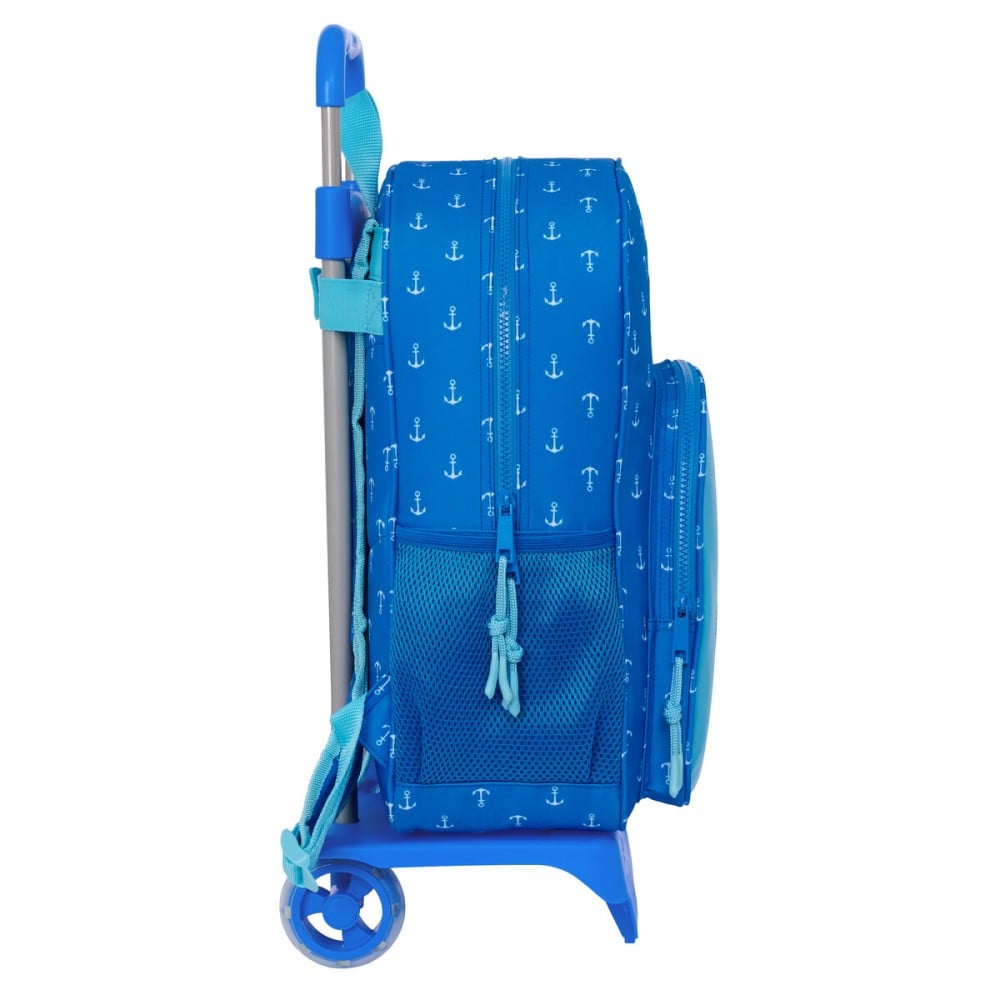 School Rucksack with Wheels Donald Blue 33 x 42 x 14 cm