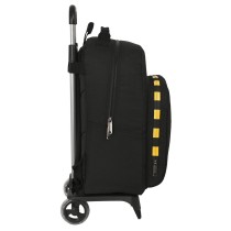 School Rucksack with Wheels BlackFit8 Zone Black 32 x 42 x 15 cm