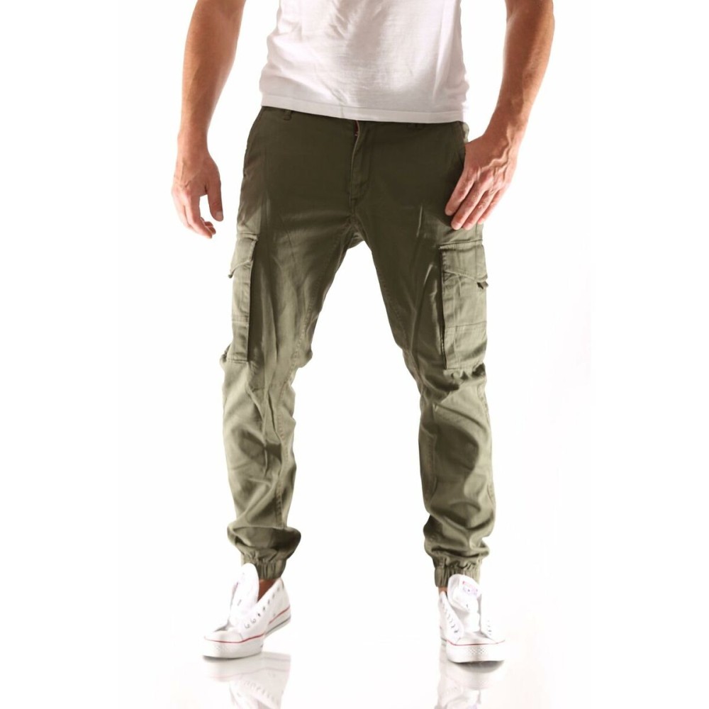 Hose Jack & Jones JPSTPAUL FLAKE CARGO 12141844 grün