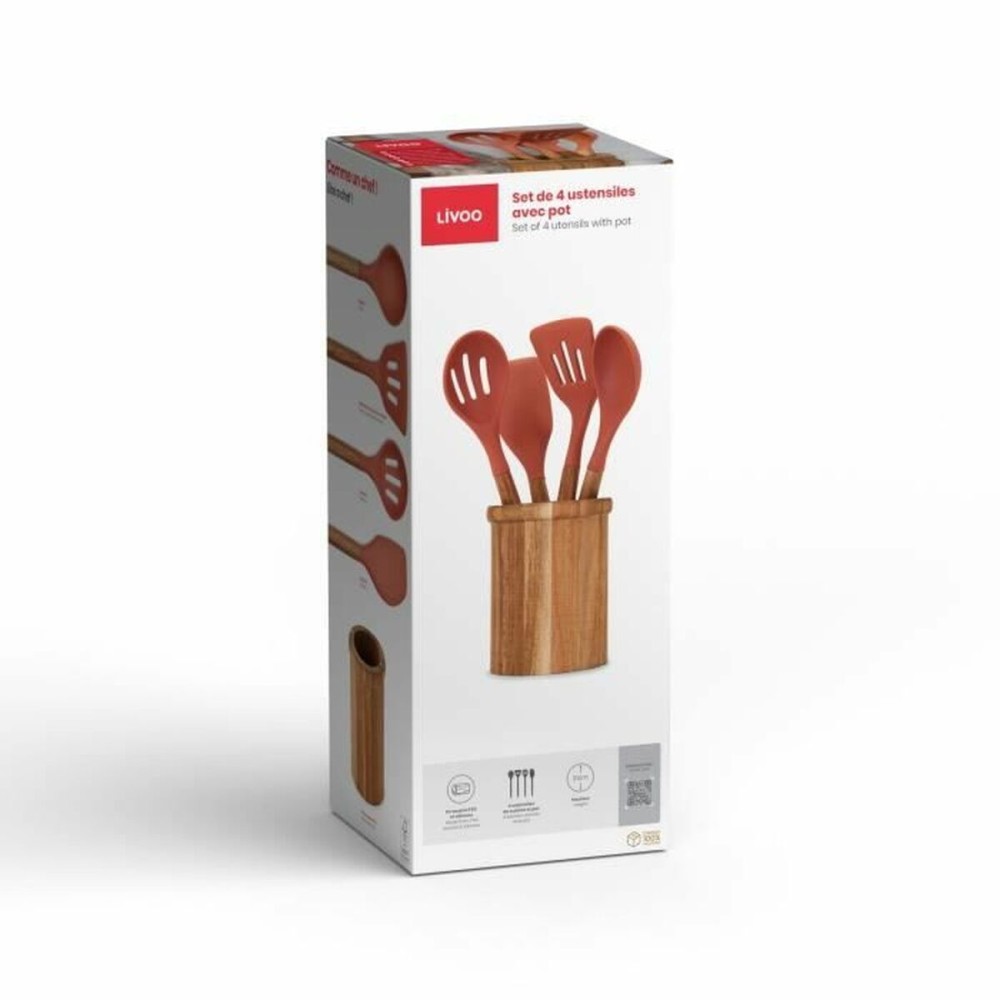 Set d'Ustensiles de Cuisine Livoo MES153 Orange 5 Pièces
