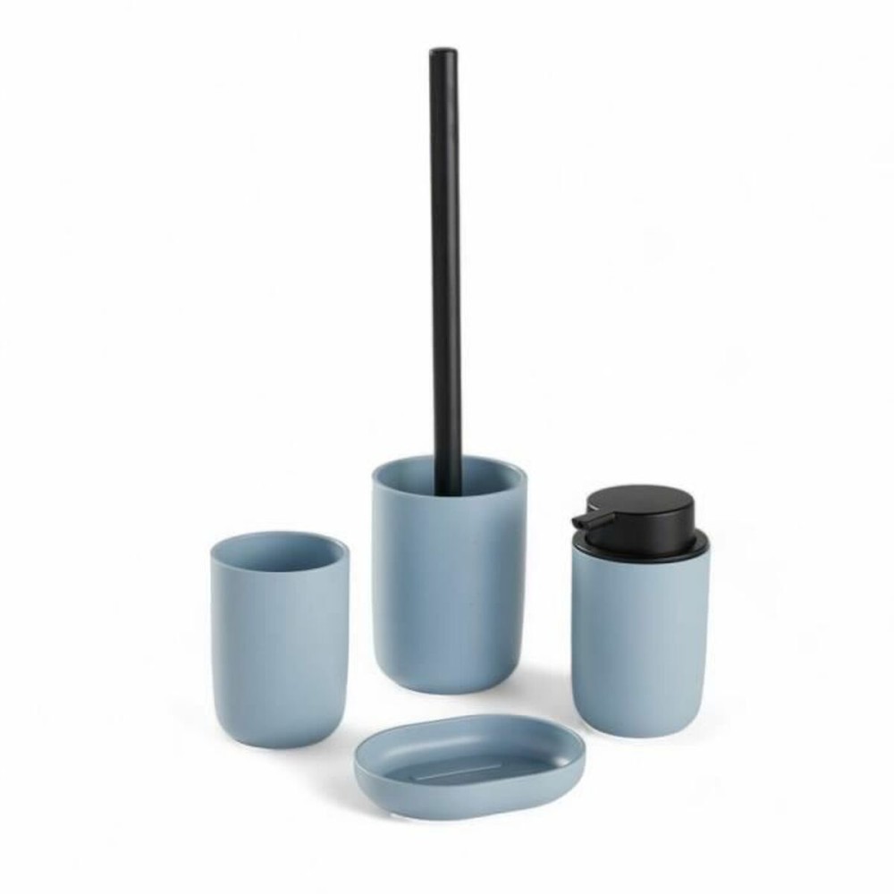 Bath Set TODAY HOY Blue Plastic 4 Pieces (4 Units)