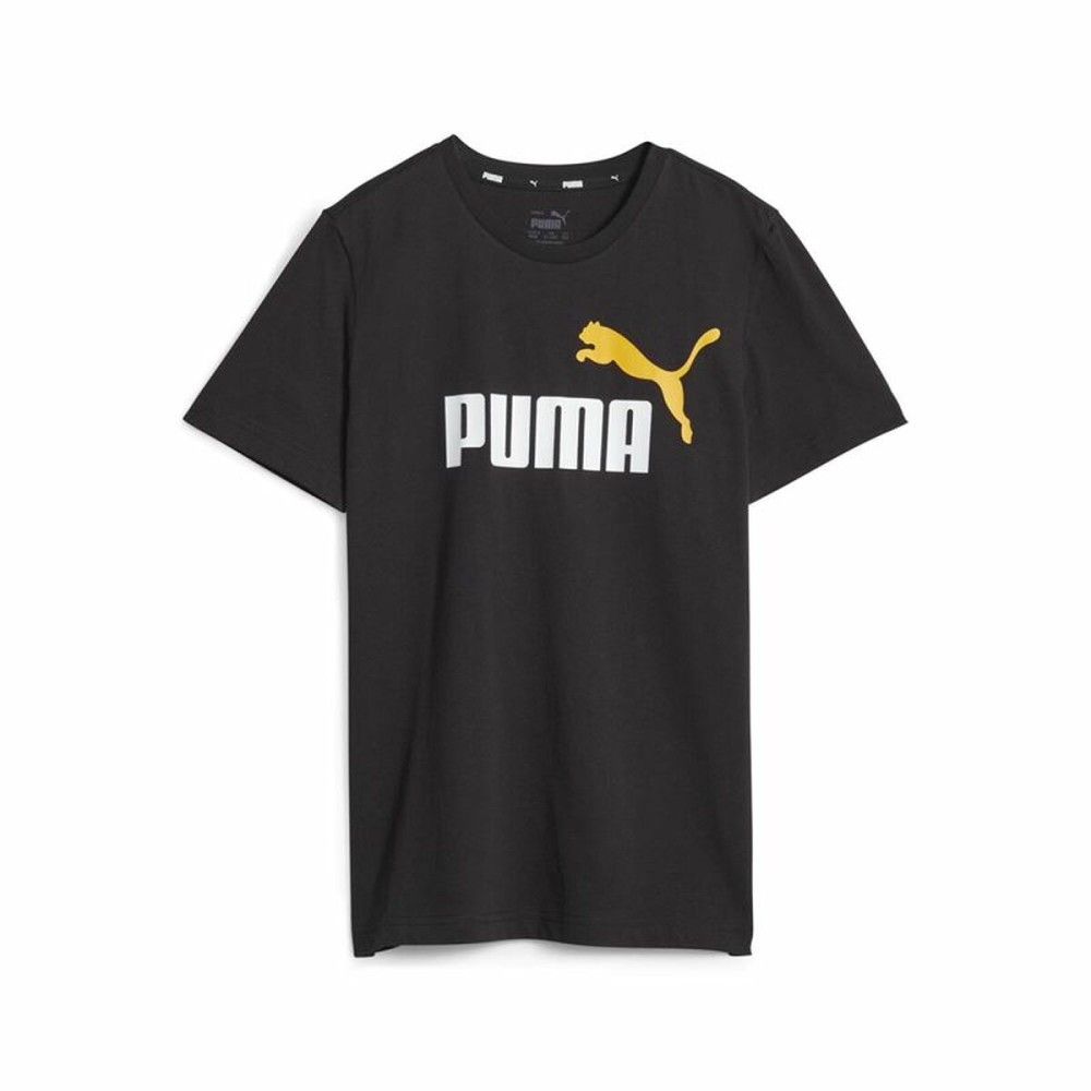 T shirt à manches courtes Enfant Puma Ess+ 2 Col Logo Noir