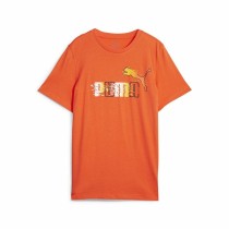 Kurzarm-T-Shirt für Kinder Puma Ess+ Futureverse Orange