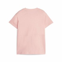 Child's Short Sleeve T-Shirt Puma Power Colorblock Salmon