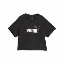 T shirt à manches courtes Enfant Puma Girls Logo Cropped Noir