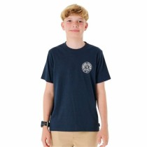 Kurzarm-T-Shirt für Kinder Rip Curl Stapler Marineblau