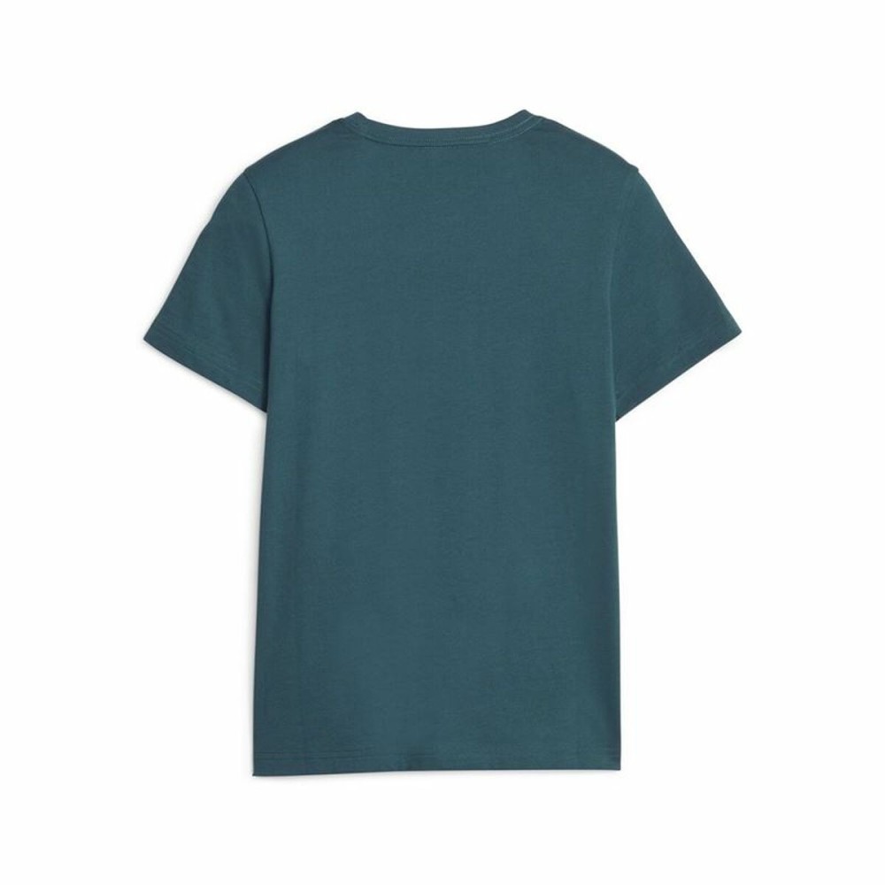 T shirt à manches courtes Enfant Puma Ess+ 2 Col Logo Vert foncé