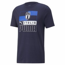 T-shirt à manches courtes unisex Puma Italia FIGC Bleu foncé