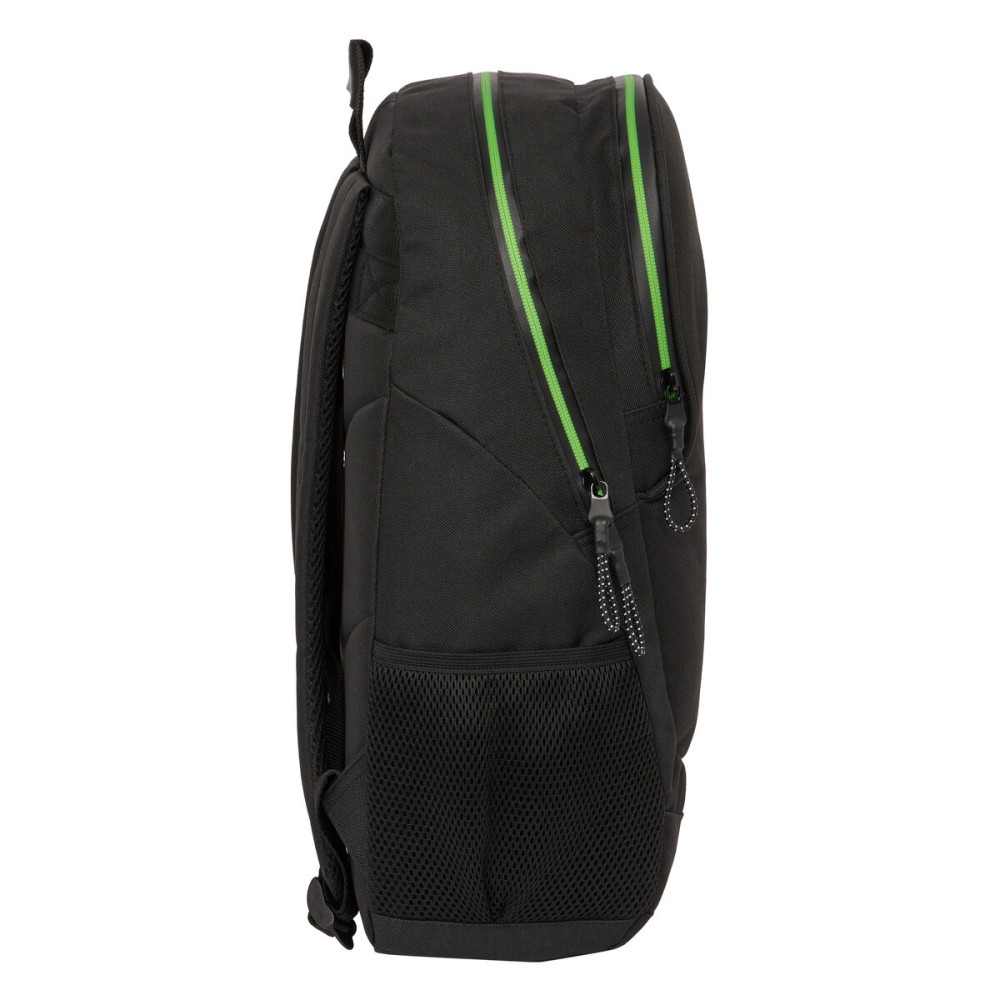 School Bag Kappa Black Black 32 x 44 x 16 cm