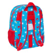 School Bag Mickey Mouse Clubhouse Fantastic Blue Red 26 x 34 x 11 cm