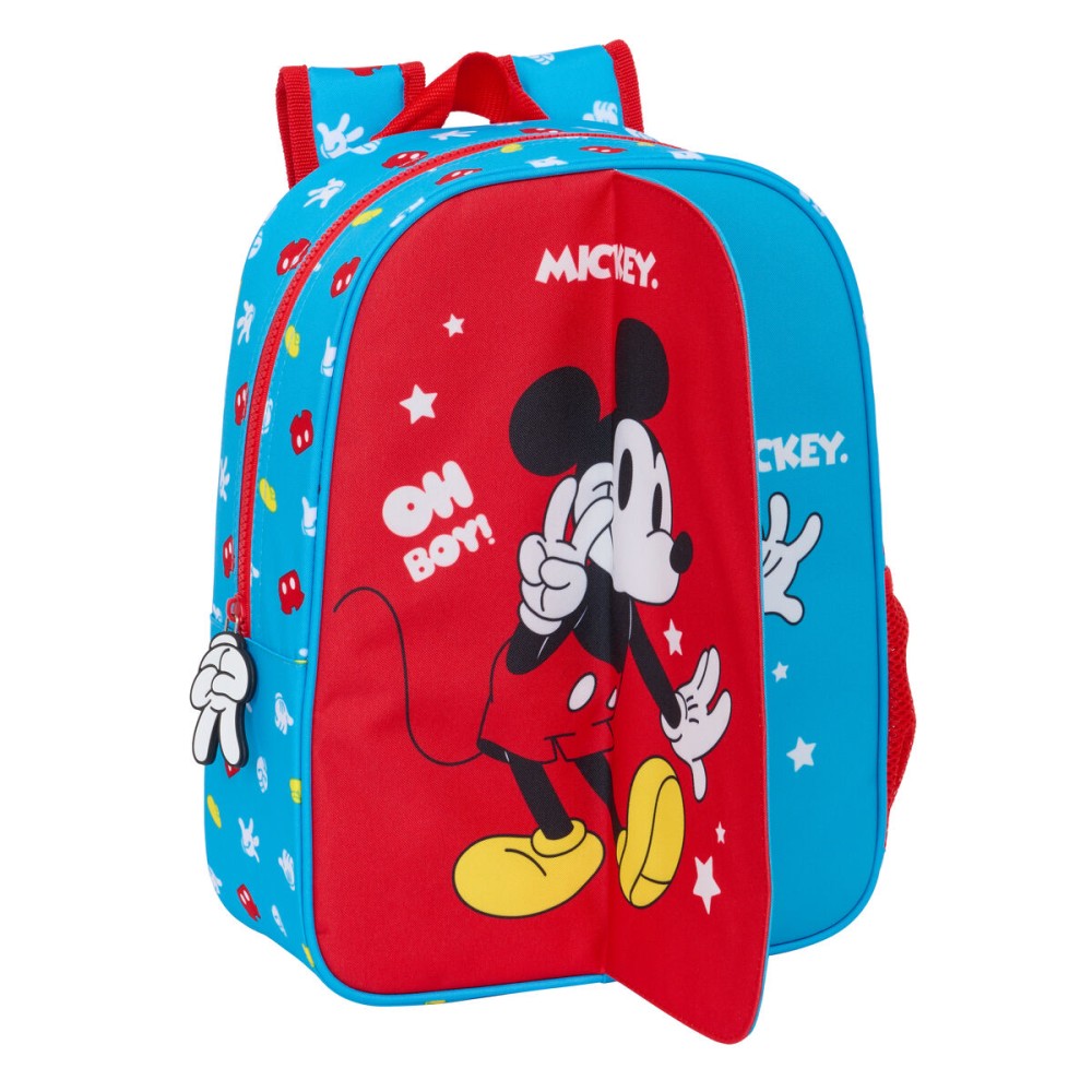 Cartable Mickey Mouse Clubhouse Fantastic Bleu Rouge 26 x 34 x 11 cm