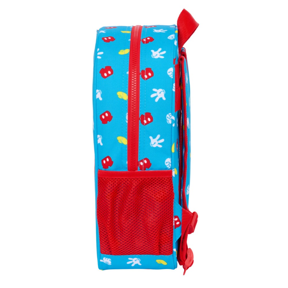 School Bag Mickey Mouse Clubhouse Fantastic Blue Red 26 x 34 x 11 cm