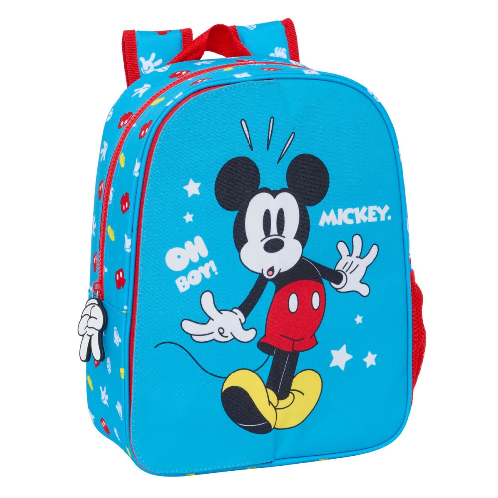 Cartable Mickey Mouse Clubhouse Fantastic Bleu Rouge 26 x 34 x 11 cm