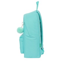 Schulrucksack Benetton Letter grün 33 x 42 x 15 cm