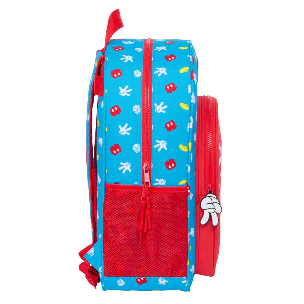 School Bag Mickey Mouse Clubhouse Fantastic Blue Red 33 x 42 x 14 cm