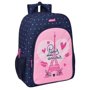 Schulrucksack Safta Paris Rosa Marineblau 33 x 42 x 14 cm