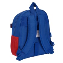 Schulrucksack F.C. Barcelona Blau Granatrot 27 x 33 x 10 cm