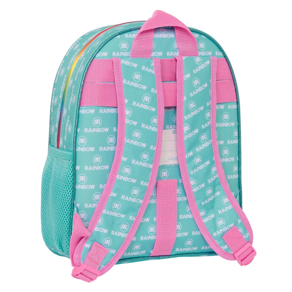 Cartable Rainbow High Paradise Turquoise 28 x 34 x 10 cm