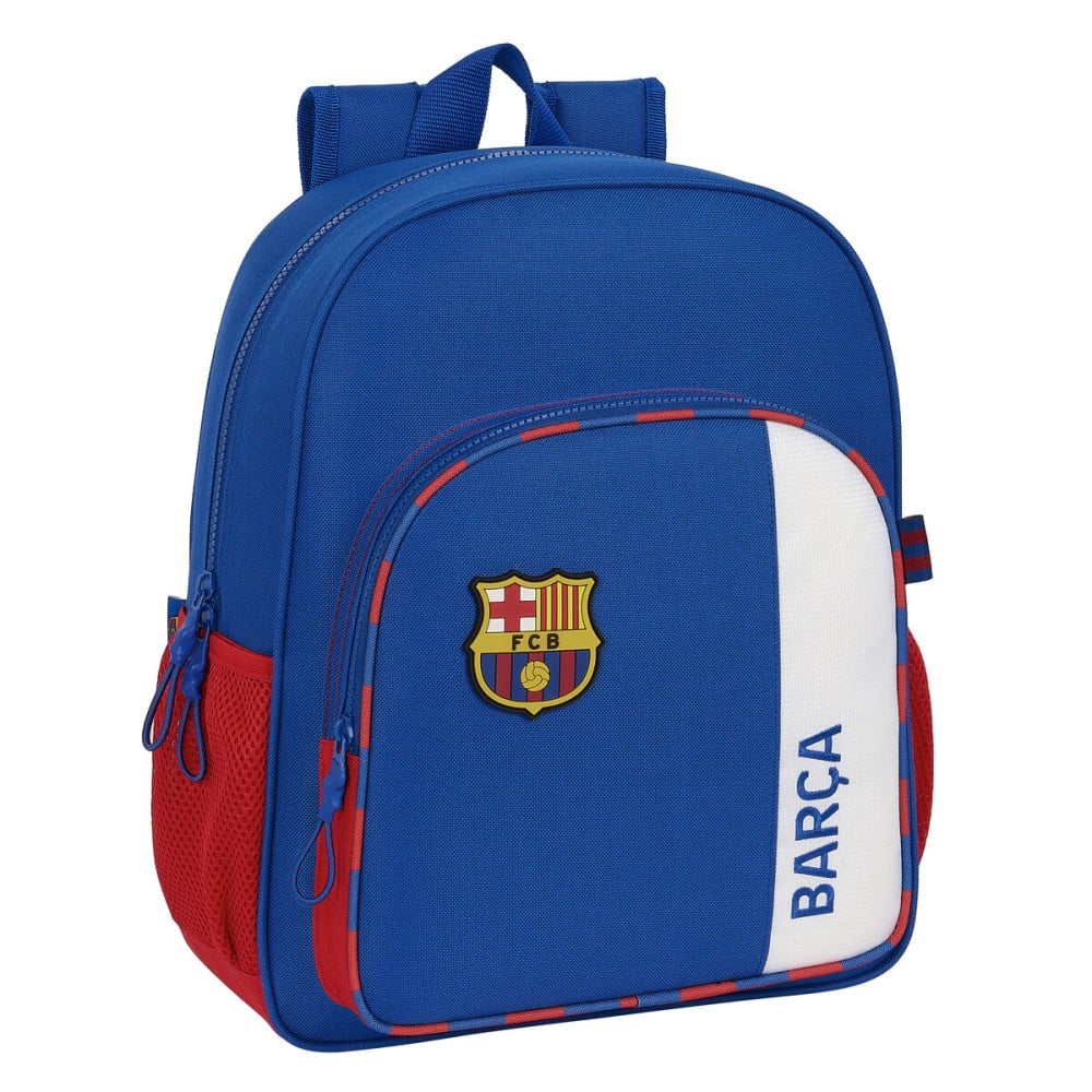 Schulrucksack F.C. Barcelona Blau Granatrot 32 X 38 X 12 cm