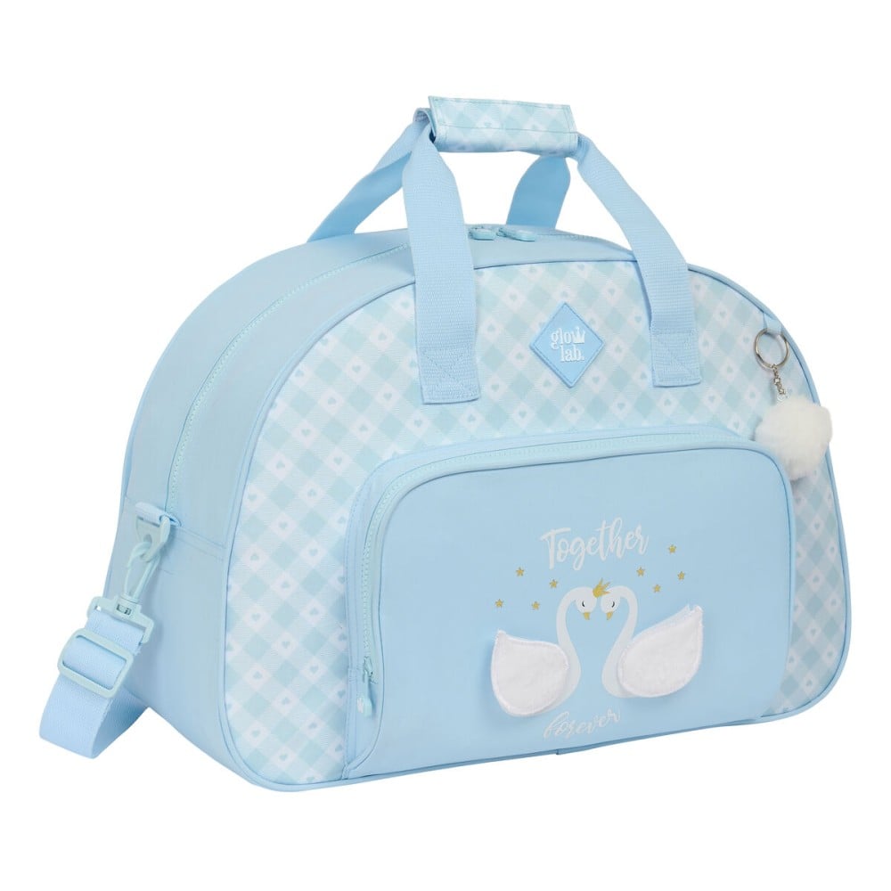 Sporttasche Glow Lab Cisnes Hellblau 48 x 33 x 21 cm