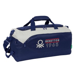 Sporttasche Benetton Varsity Grau Marineblau 50 x 25 x 25 cm