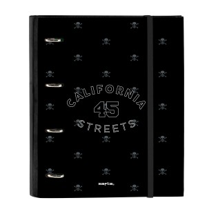 Ring binder Safta California Black 27 x 32 x 3.5 cm